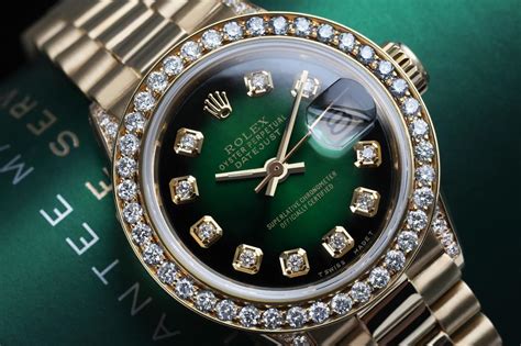 all gold rolex green face|green face gold band rolex.